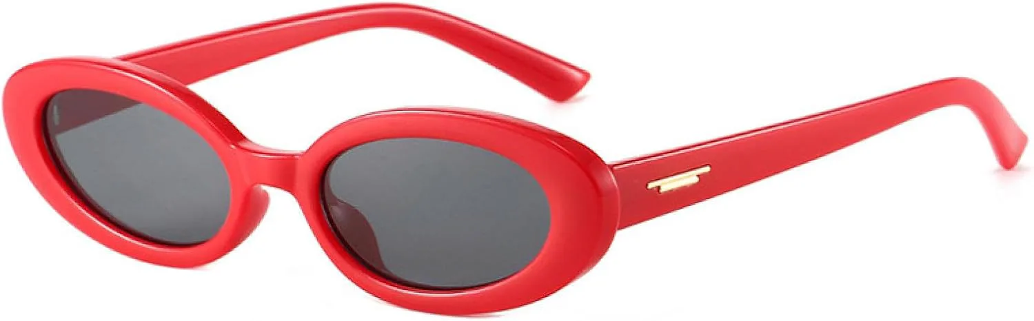 

Солнцезащитные очки с защитой от УФ-излучения UV400 | Маленькие овальные женские очки с заклепками для занятий спортом на открытом воздухе и вождения DSVIGF, 02