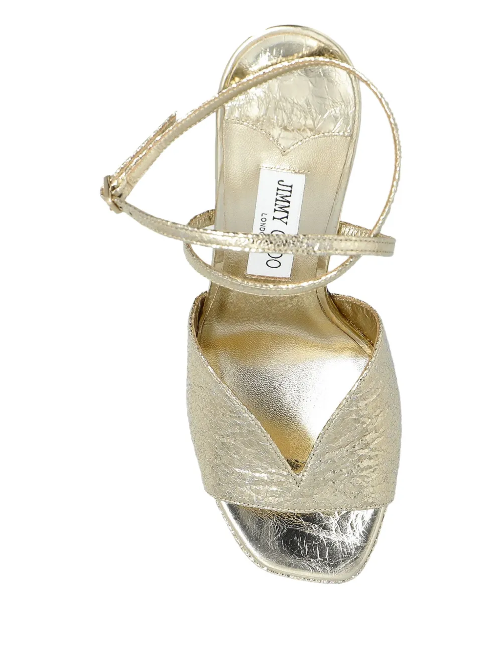 Босоножки на платформе Karli высотой 145 мм Jimmy Choo, золотистый — фото 4