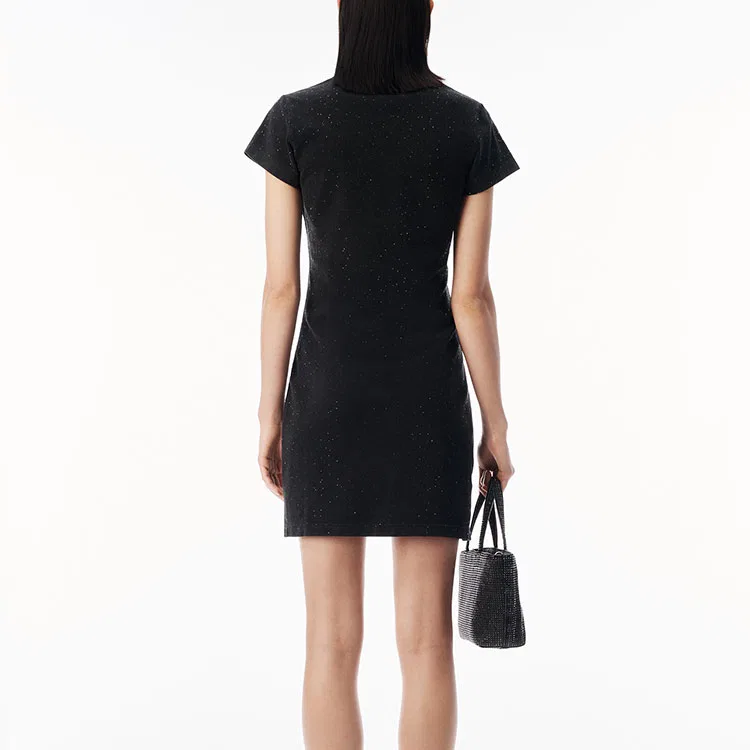 Платье с коротким рукавом Alexander Wang Washed Black — фото 4