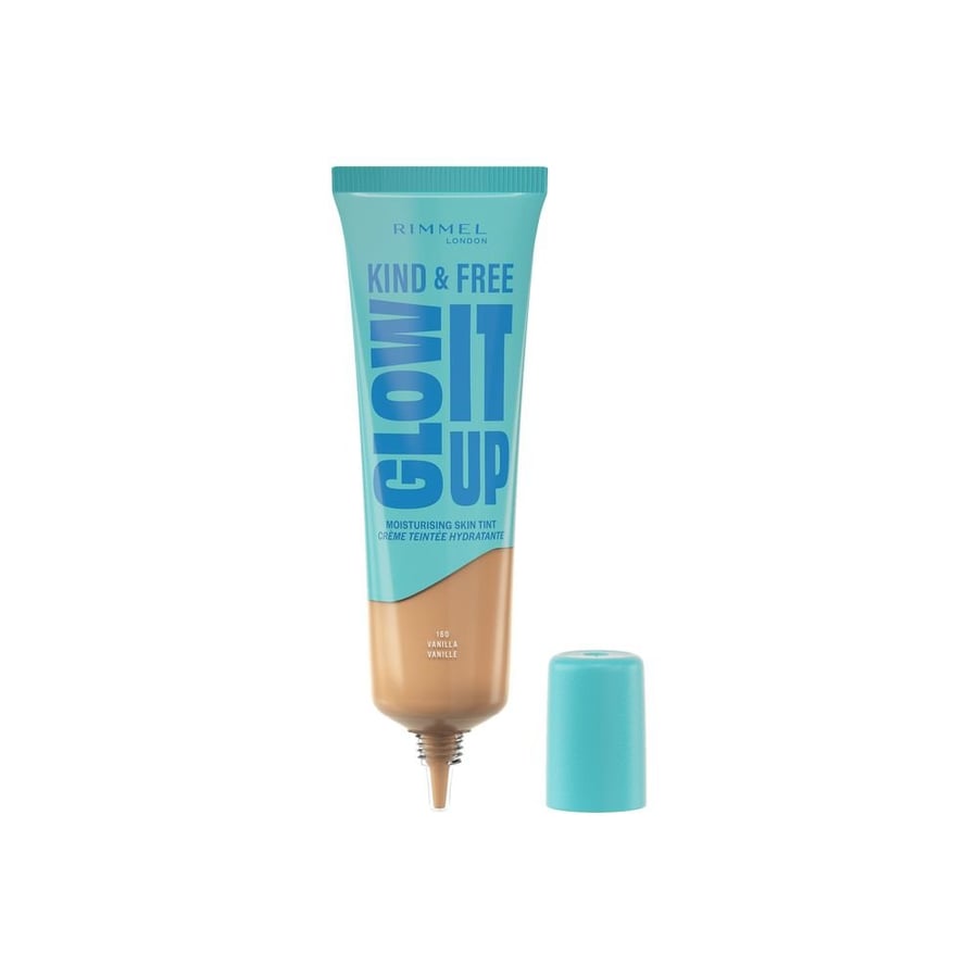 Rimmel Kind & Free Glow It Up увлажняющая тональная основа с витамином Е №. 160 Ваниль, 30 мл — фото 2