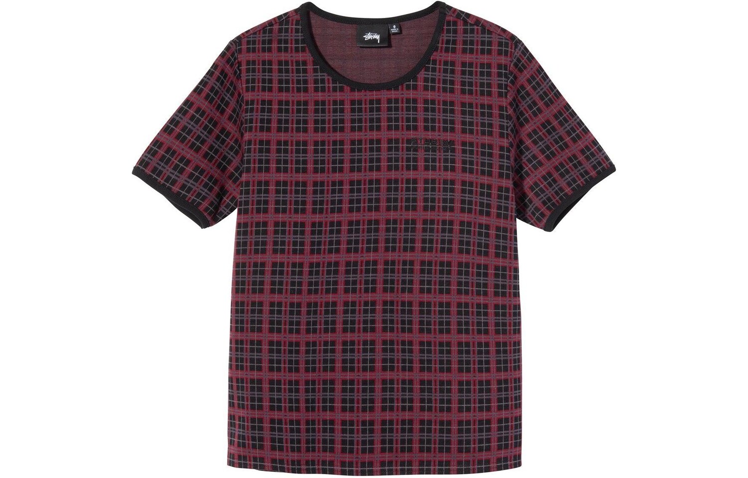 Stussy Женская футболка, цвет Black /CHARCOAL — фото 3
