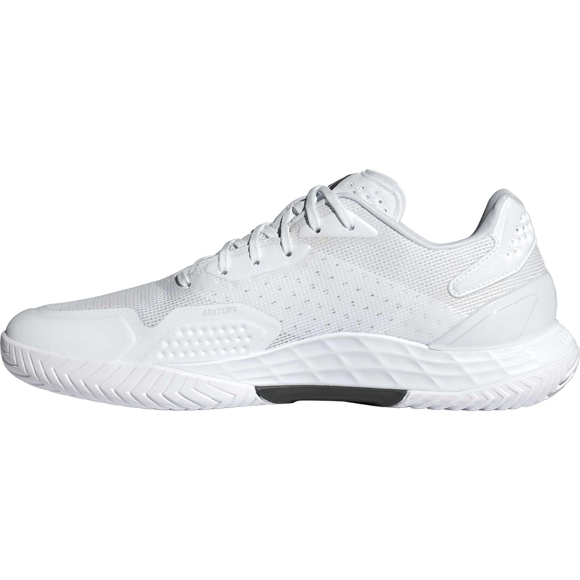Мужские кроссовки Defiant Speed 2 для корта Adidas, Cloud White/Core Black/Grey One — фото 3