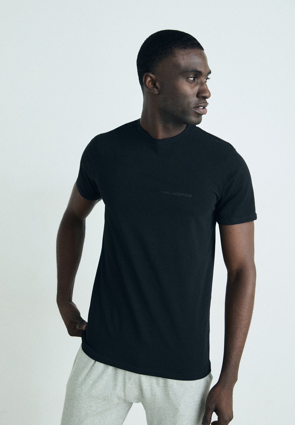 

Пижамная рубашка ELONGATED LOGO 2 PACK KARL LAGERFELD, черный