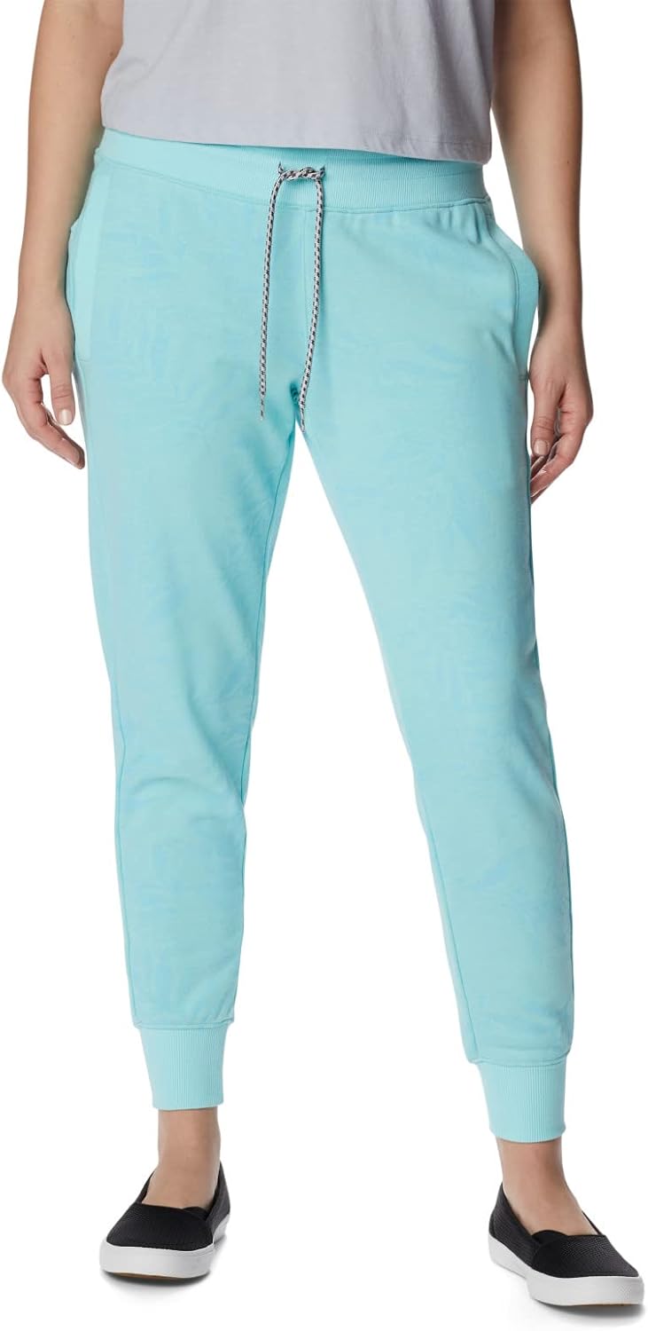 

Columbia Women's Slack Water French Terry Jogger, Gulf Stream/Palmetto Print