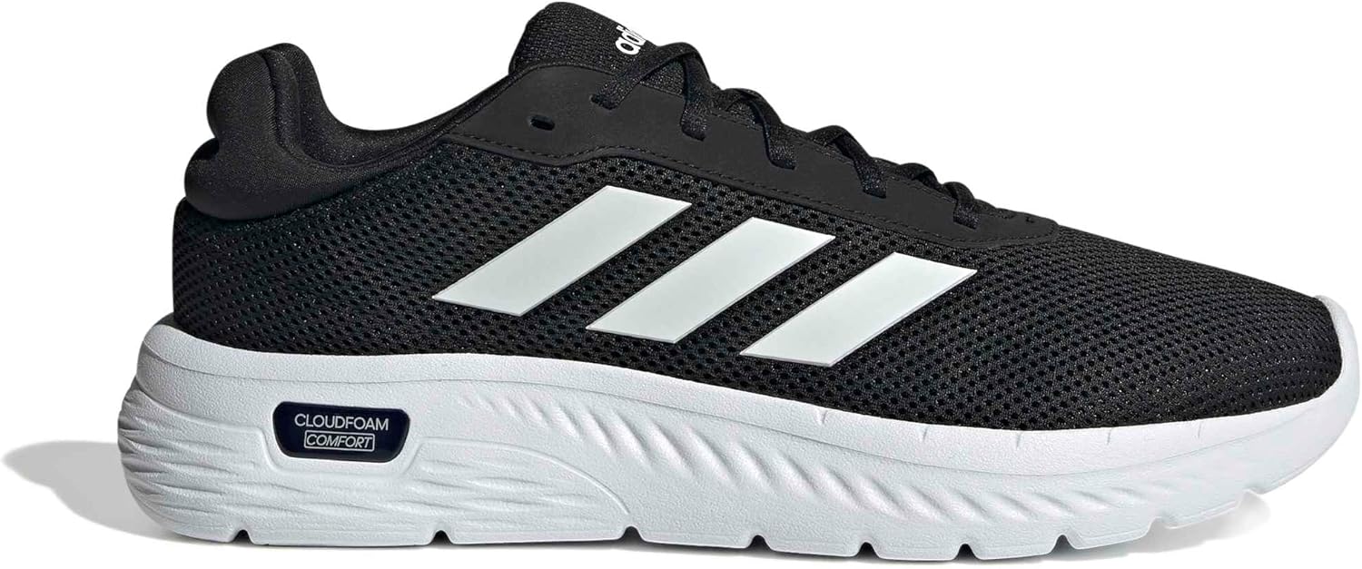 Мужские кроссовки Adidas Cloudfoam Comfy, белый/черный — фото 3