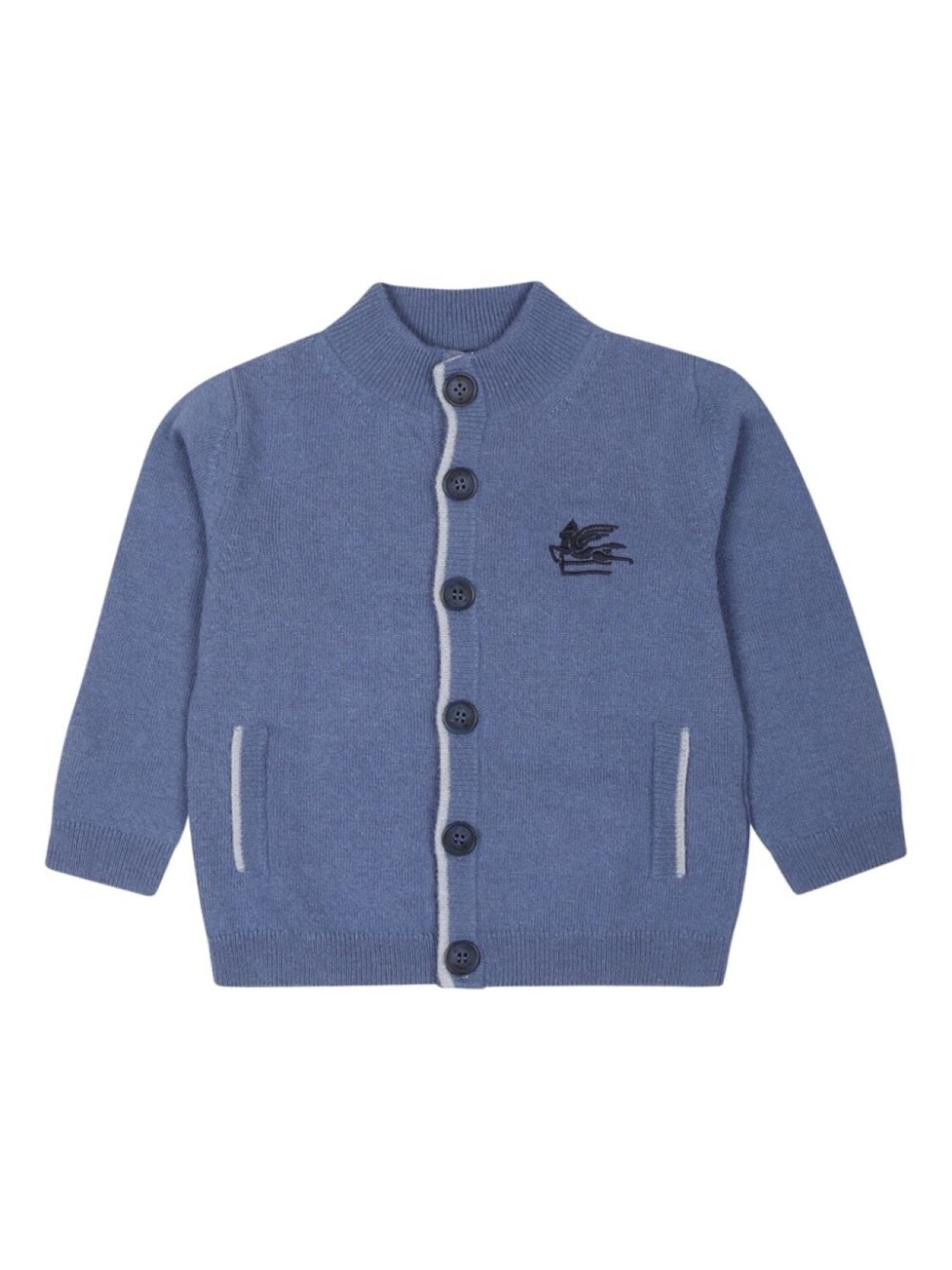 

ETRO KIDS кардиган с вышивкой Pegaso, синий