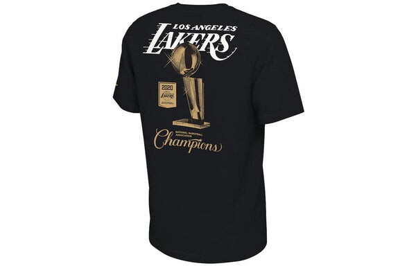 Футболка Men's Nike NBA 2020 Los Angeles Lakers Basketball Short Sleeve Black T-Shirt, черный — фото 2