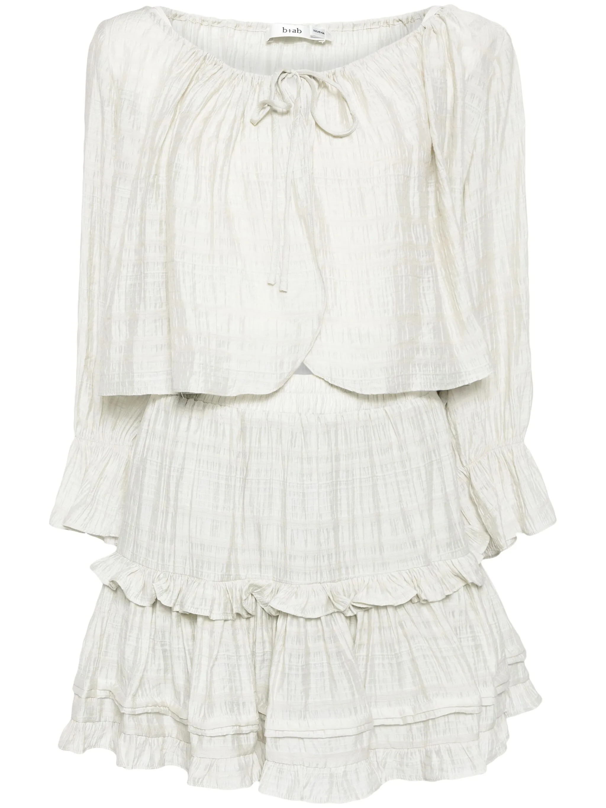 

Комплект из топа и юбки с оборками B+Ab, серый