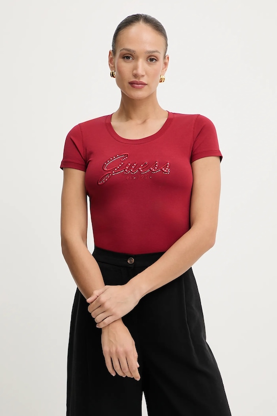

Футболка Guess, бордовый