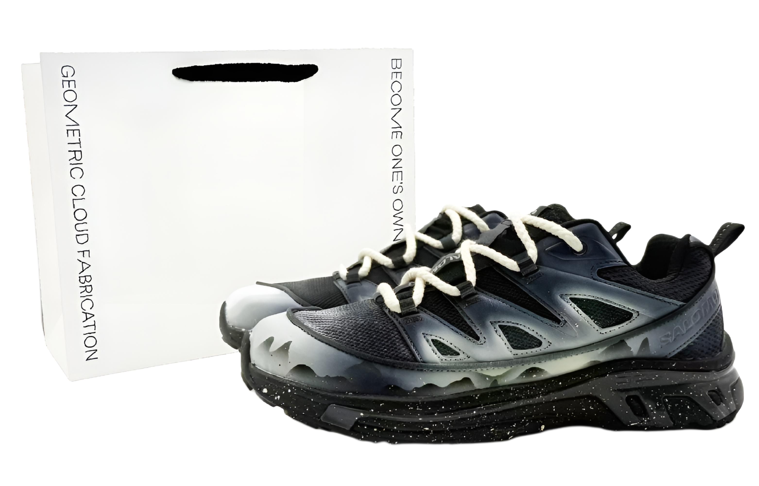 

SALOMON XT 6 амортизирующие, дышащие, легкие низкие туристические ботинки для скалолазания unisex black white blue