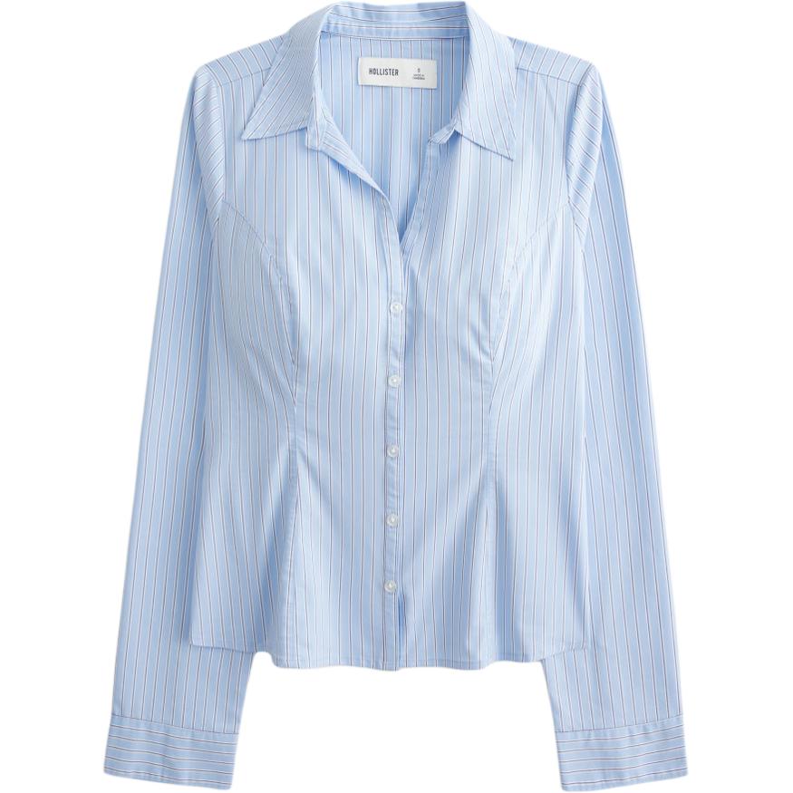 

Hollister/ Рубашка Women's Blue Lapel Moderate