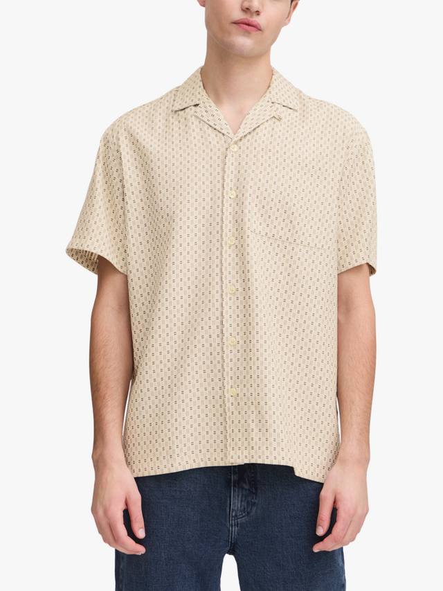 

Теодор жаккардовая курортная рубашка с коротким рукавом Casual Friday, Plaza Taupe