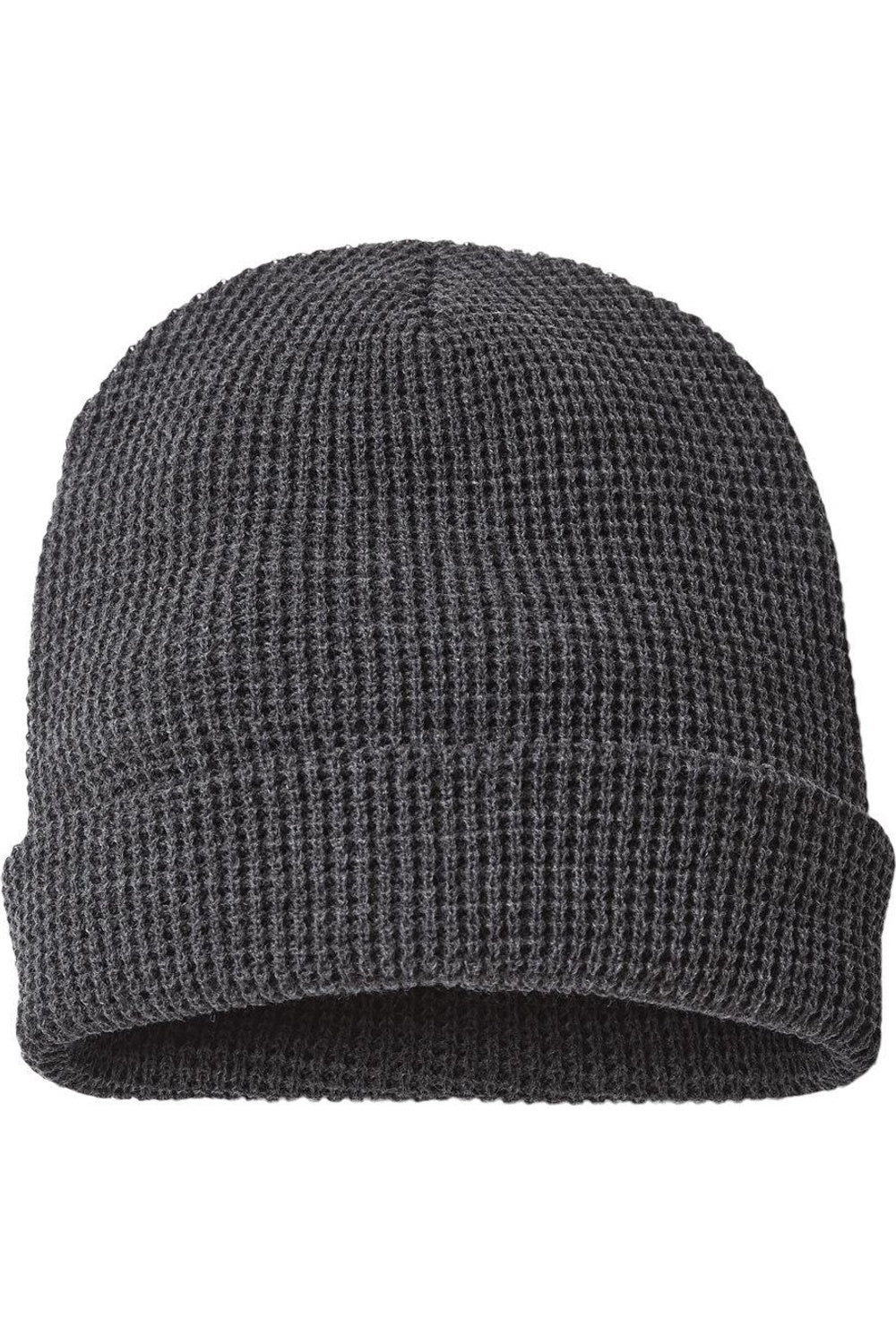 

Шапка-бини с манжетами Richardson Waffle, цвет heather charcoal