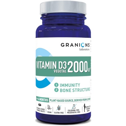 

Витамин D3 2000 МЕ Иммунитет и поддержка костей Растительный источник Granions