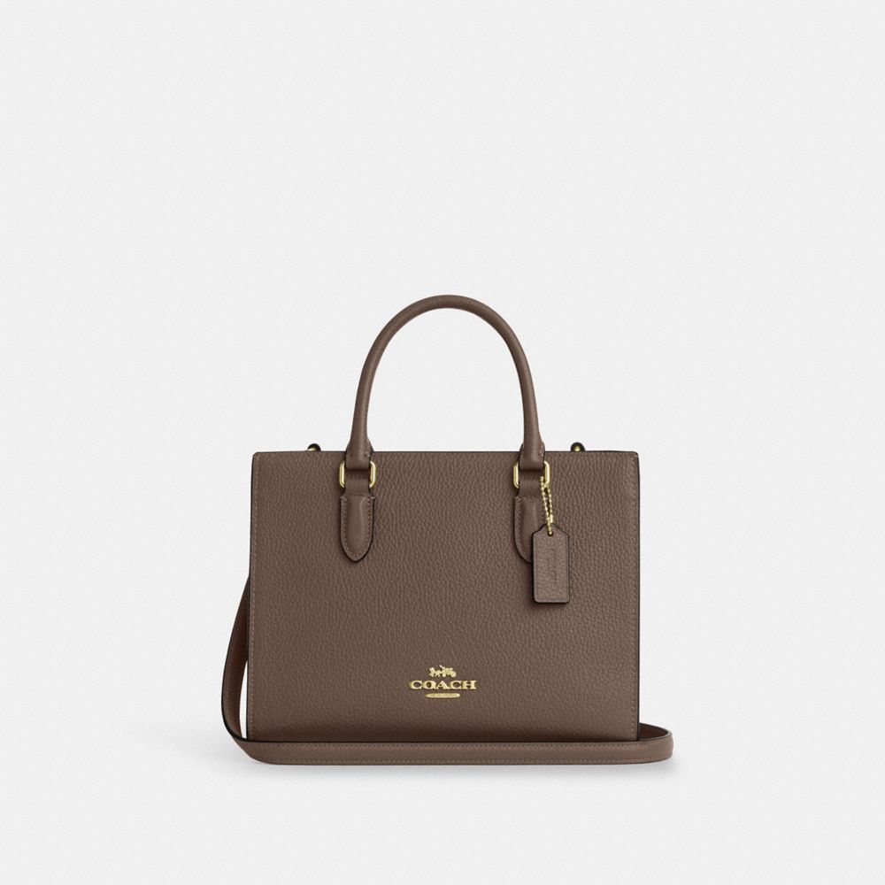 

Сумка-тоут Coach Maggie Small Tote Bag, цвет Gold/Dark Stone