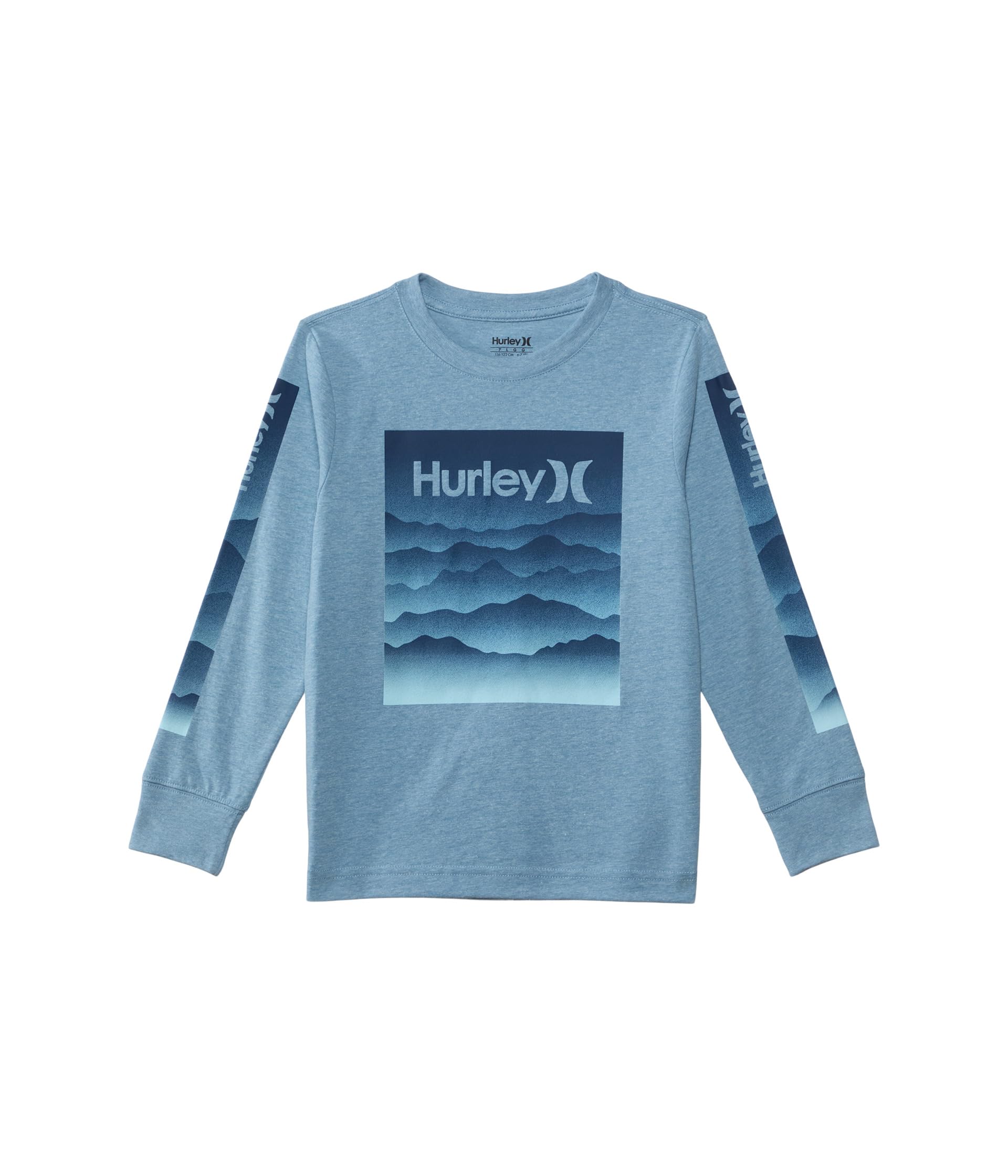 

Футболка Hurley Kids Ascend Scape Long Sleeve Tee, Medium Blue Heather