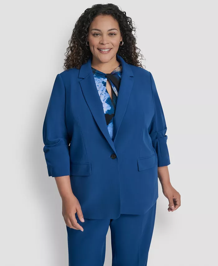 

Куртка больших размеров с воротником-стойкой DKNY