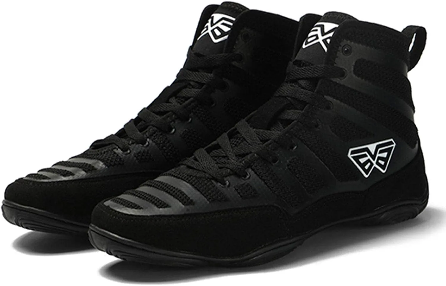 

Боксерские ботинки TECDOTO для мужчин, для тренажерного зала, приседаний, дышащие, нескользящие, для фитнеса, боев и борьбы, черные, размер 43EU