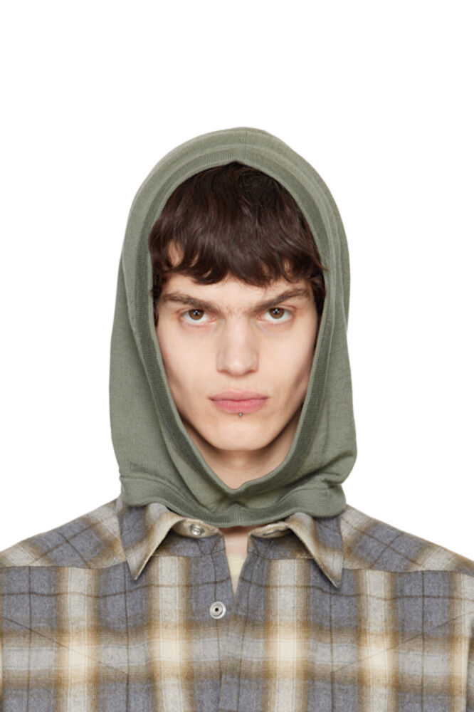 

Зеленый кашемировый капюшон Hollywood Rick Owens