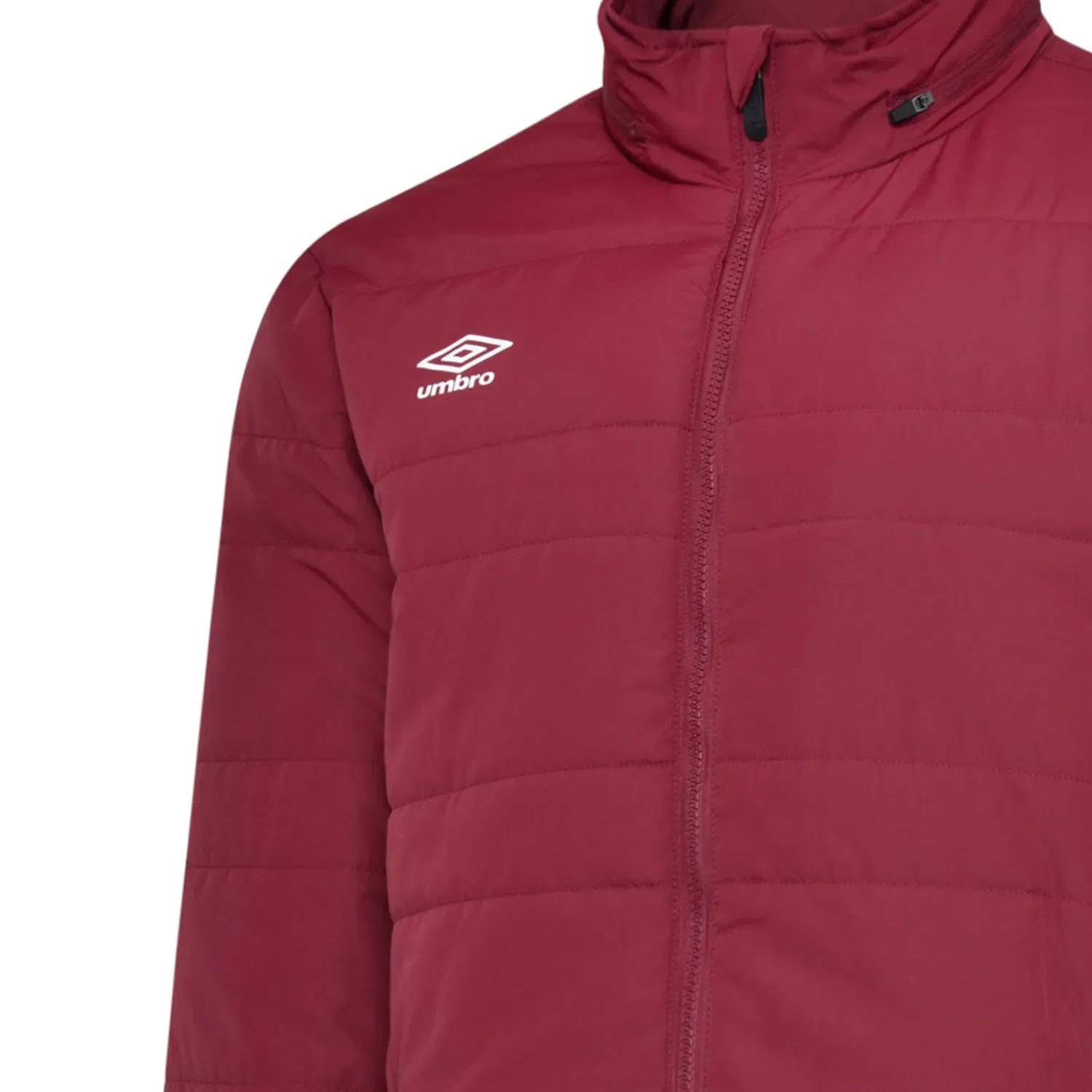 Детская куртка Umbro с капюшоном, бордовый — фото 3