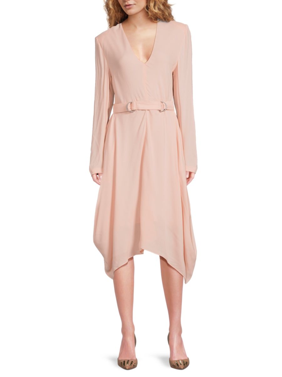 

Платье-миди Lillie Handkerchief Stella McCartney, цвет Ballet Pink