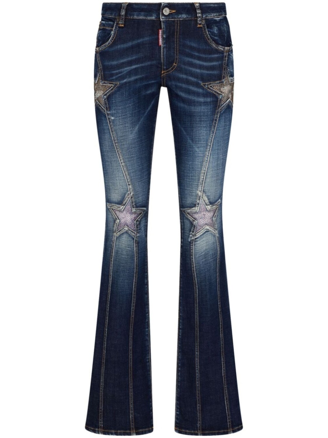

Dsquared2 расклешенные джинсы Superstar, синий