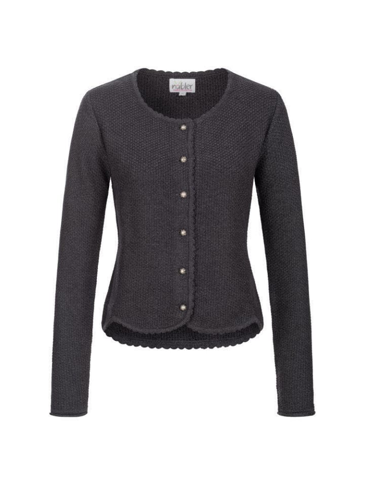 

Кардиган Yvonne с длинными рукавами в цвете антрацит Nübler