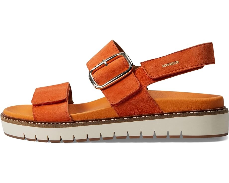 Сандалии Mephisto Belona, цвет Burnt Orange Velcalf Premium — фото 4