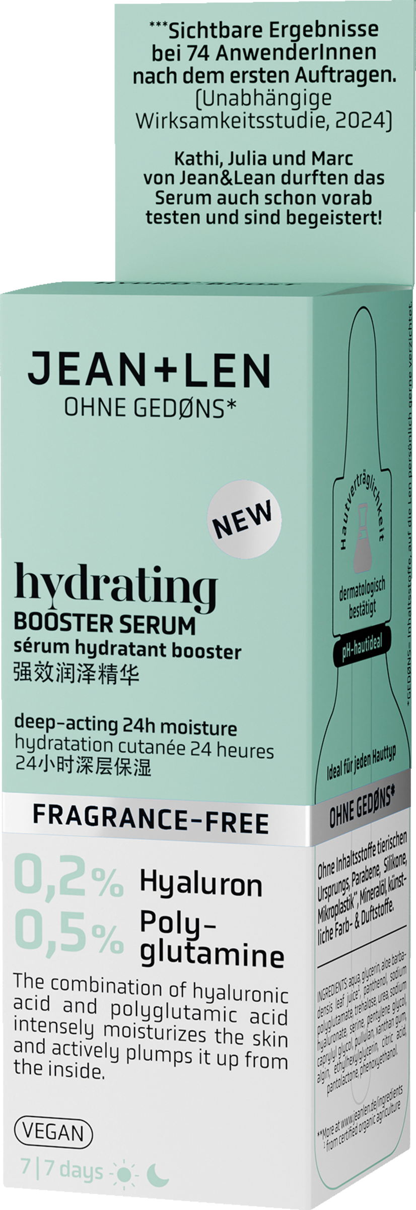 

Сыворотка для лица Jean&Len Hydrating Booster Serum