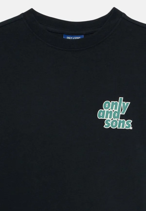 Osjisaac reg футболка с длинным рукавом топ с длинным рукавом Only & Sons Junior, Black — фото 4