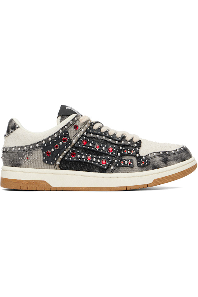 

Низкие кроссовки Stud skel top Amiri, черный