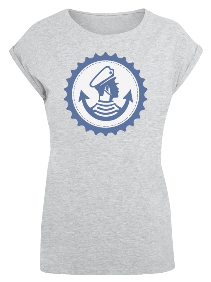 

Футболка с удлиненными плечами Knut and Jan Hamburg в сером меланже F4NT4STIC, Серый, Футболка с удлиненными плечами Knut and Jan Hamburg в сером меланже F4NT4STIC