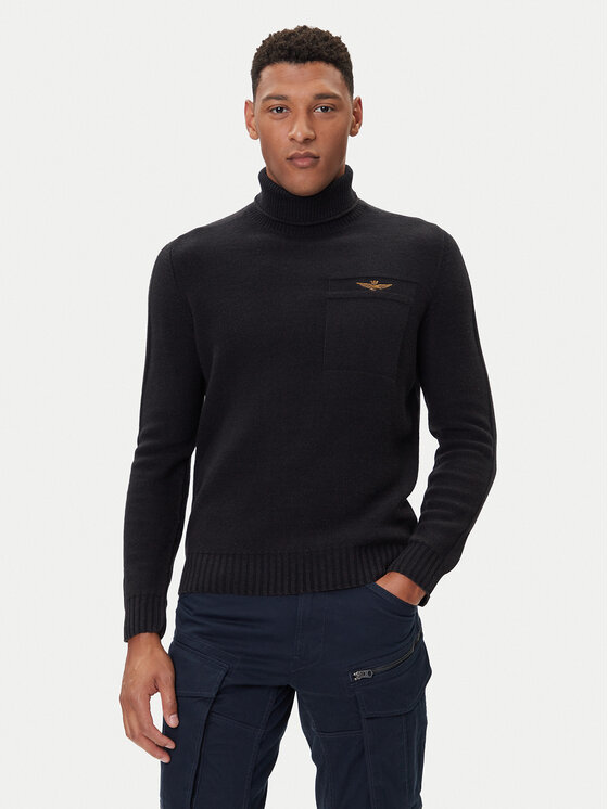 

Водолазка regular fit 252MA1587UL00904 Aeronautica Militare, черный