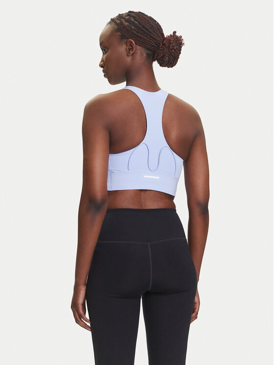 Спортивный бюстгальтер slim fit Run Pocket JI5991 Adidas, фиолетовый — фото 3