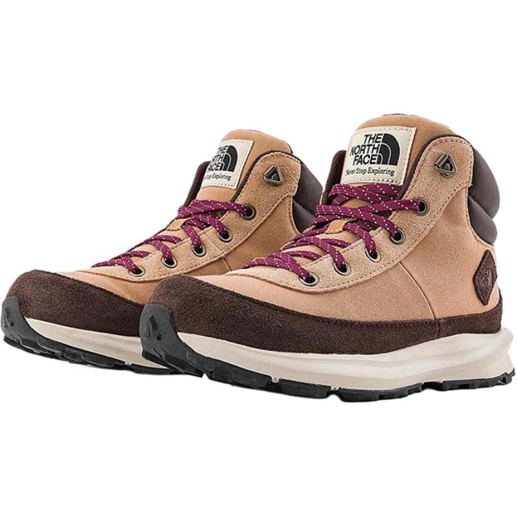 THE NORTH FACE Скользоустойчивые износостойкие кроссовки Mid top для детей Khaki Kids' — фото 3