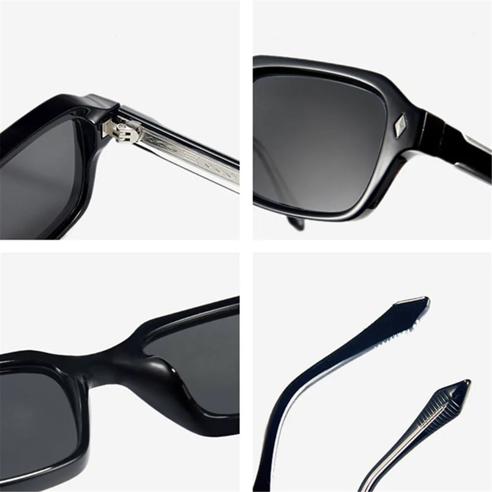 

Солнцезащитные очки UV400 с панковскими заклепками, маленькая оправа, для женщин и мужчин, для бега и занятий спортом на открытом воздухе UYPTK, Black Grey