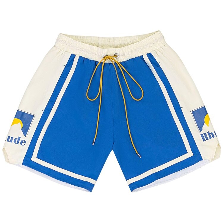 

Шорты Rhude Moonlight Short, цвет Cobalt Blue/Off White