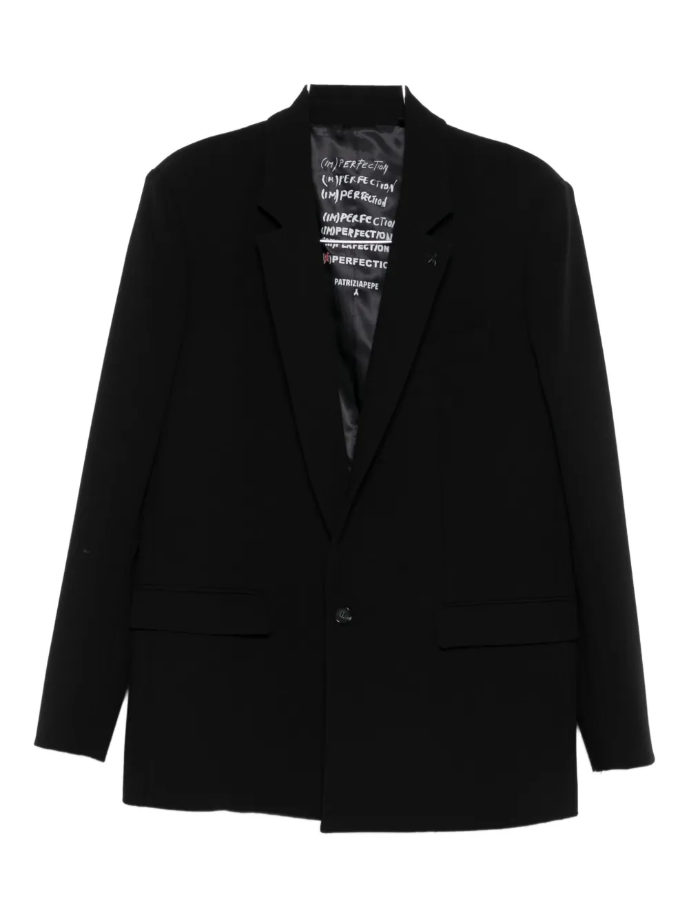 

Однобортный двусторонний жакет (IM)PERFECTION Patrizia Pepe, черный