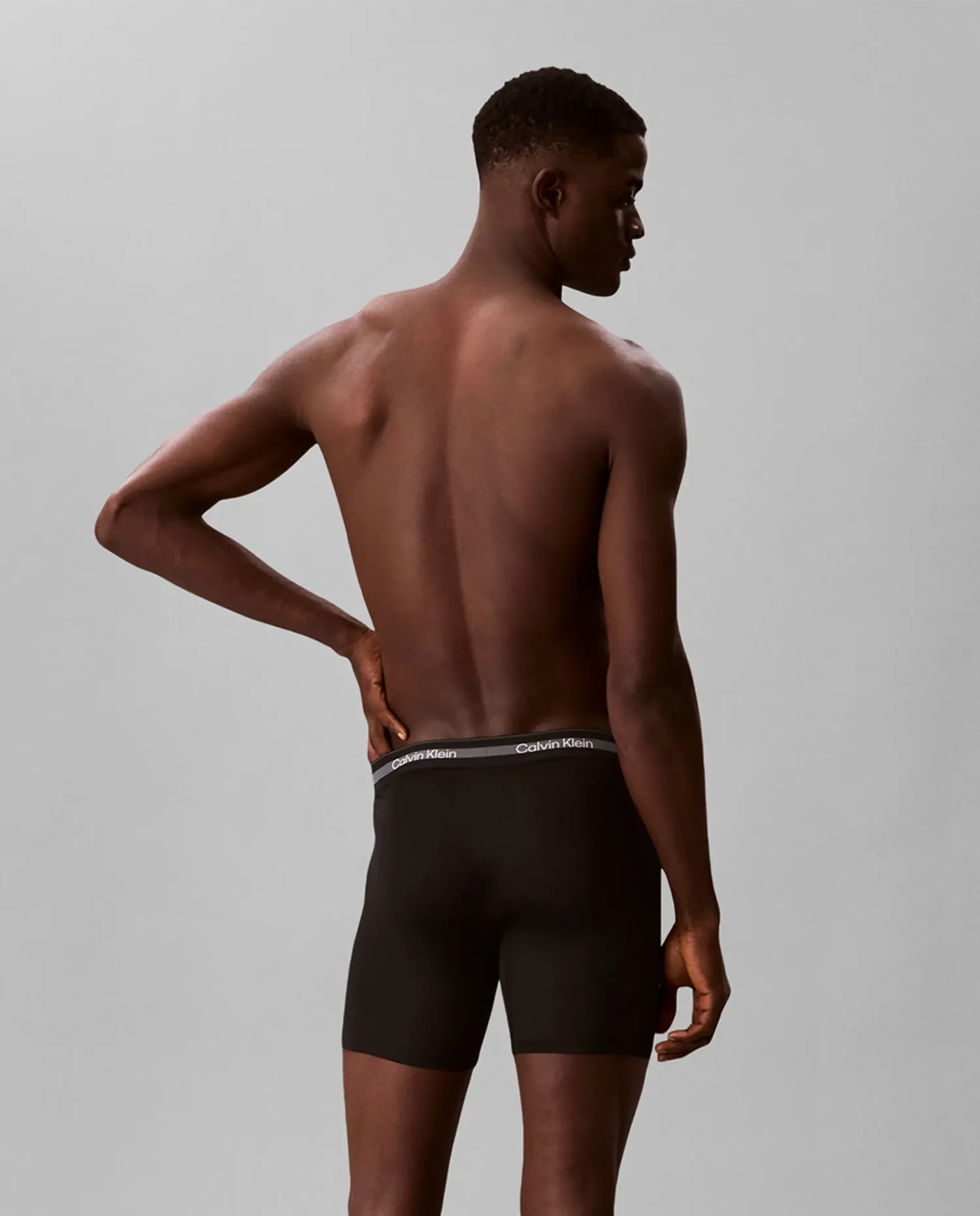Упаковка из 3 спортивных боксеров сверхдлинных Calvin Klein, черный — фото 2