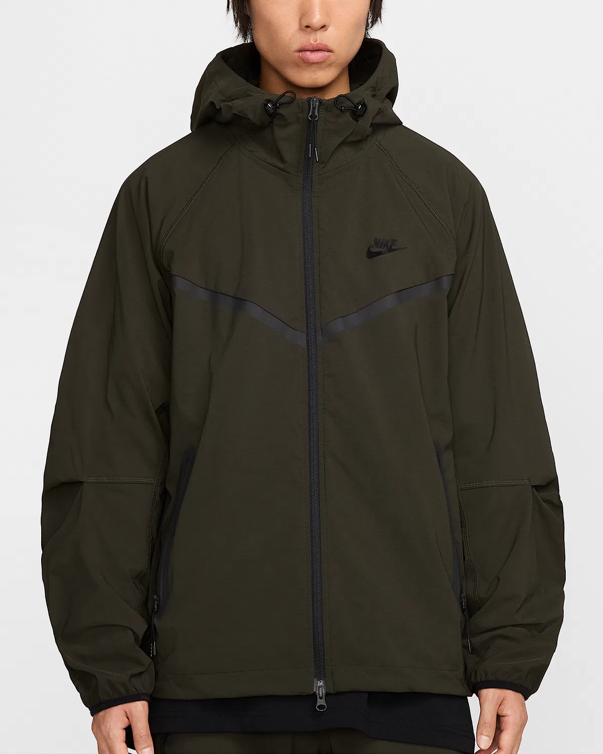 Мужская куртка Nike Tech Woven, Sequoia/Sequoia/Black — фото 4