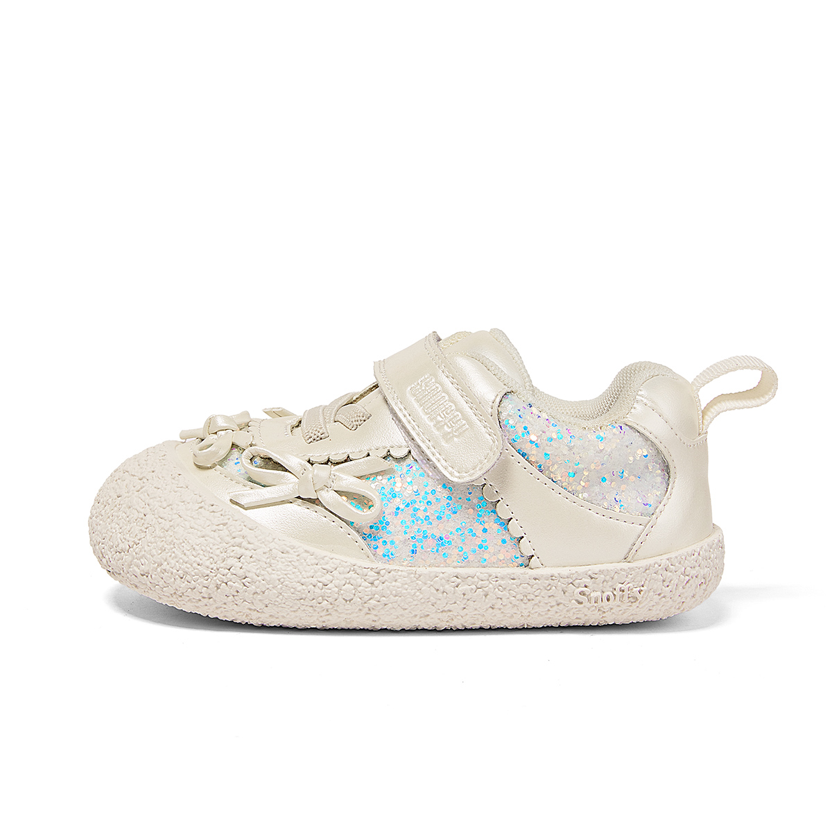 

Сверкающие кроссовки для скейтбординга с поддержкой равновесия для детей 3-7 лет Snoffy, белый