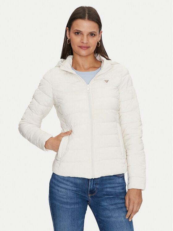 

Пуховик regular fit Guess, белый