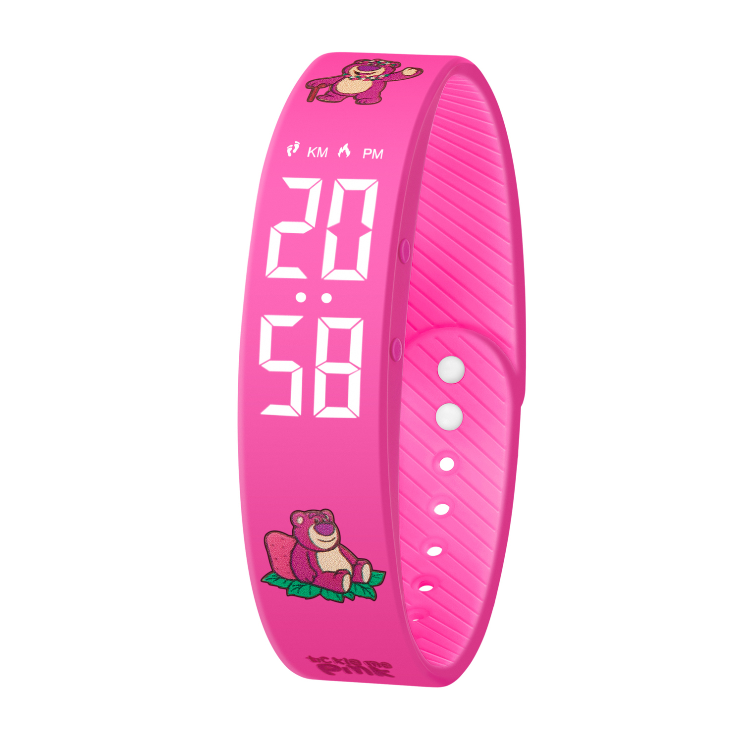

Disney Часы Strawberry Bear Series Smart Movement Silicone Strap Watch Unisex Black Dial