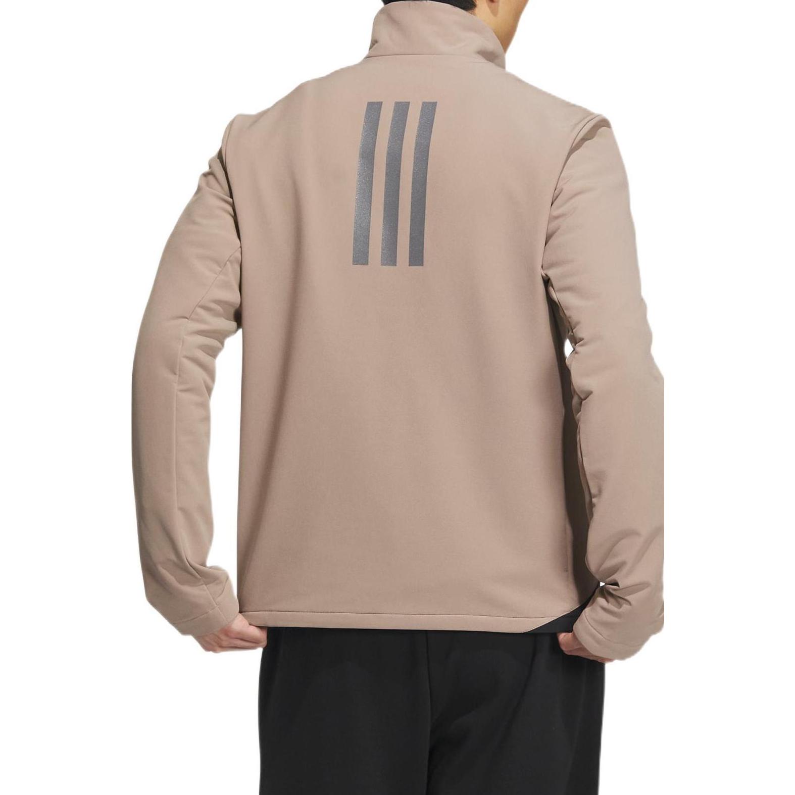 Унисекс куртка розово-коричневая Adidas — фото 4