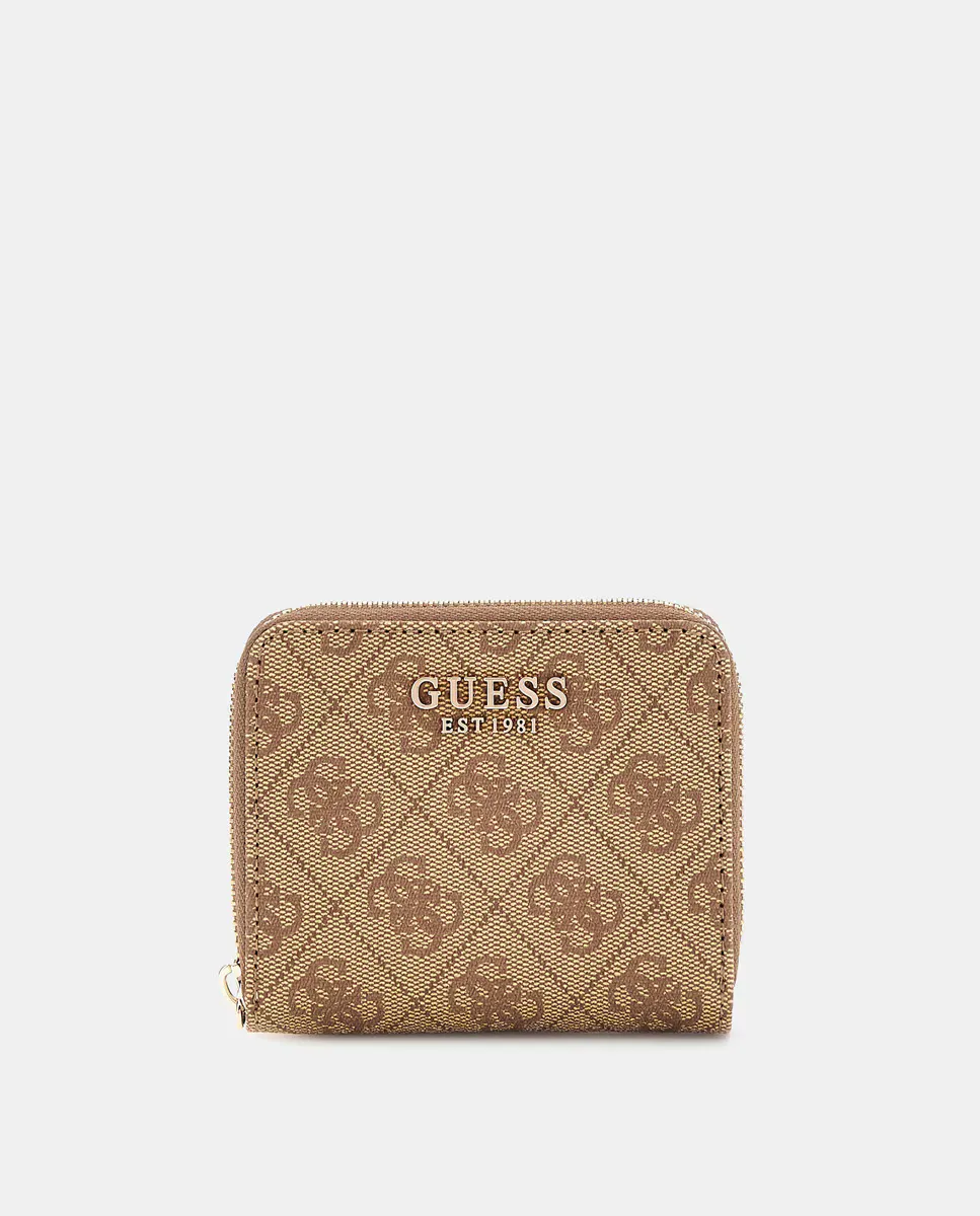

Маленький женский кошелек для монет на молнии Guess, коричневый