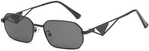 

Модные солнцезащитные очки прямоугольной формы для женщин и мужчин, солнцезащитные очки для активного отдыха, путешествий, защиты от ультрафиолета UV400 MTZJH, Black Grey