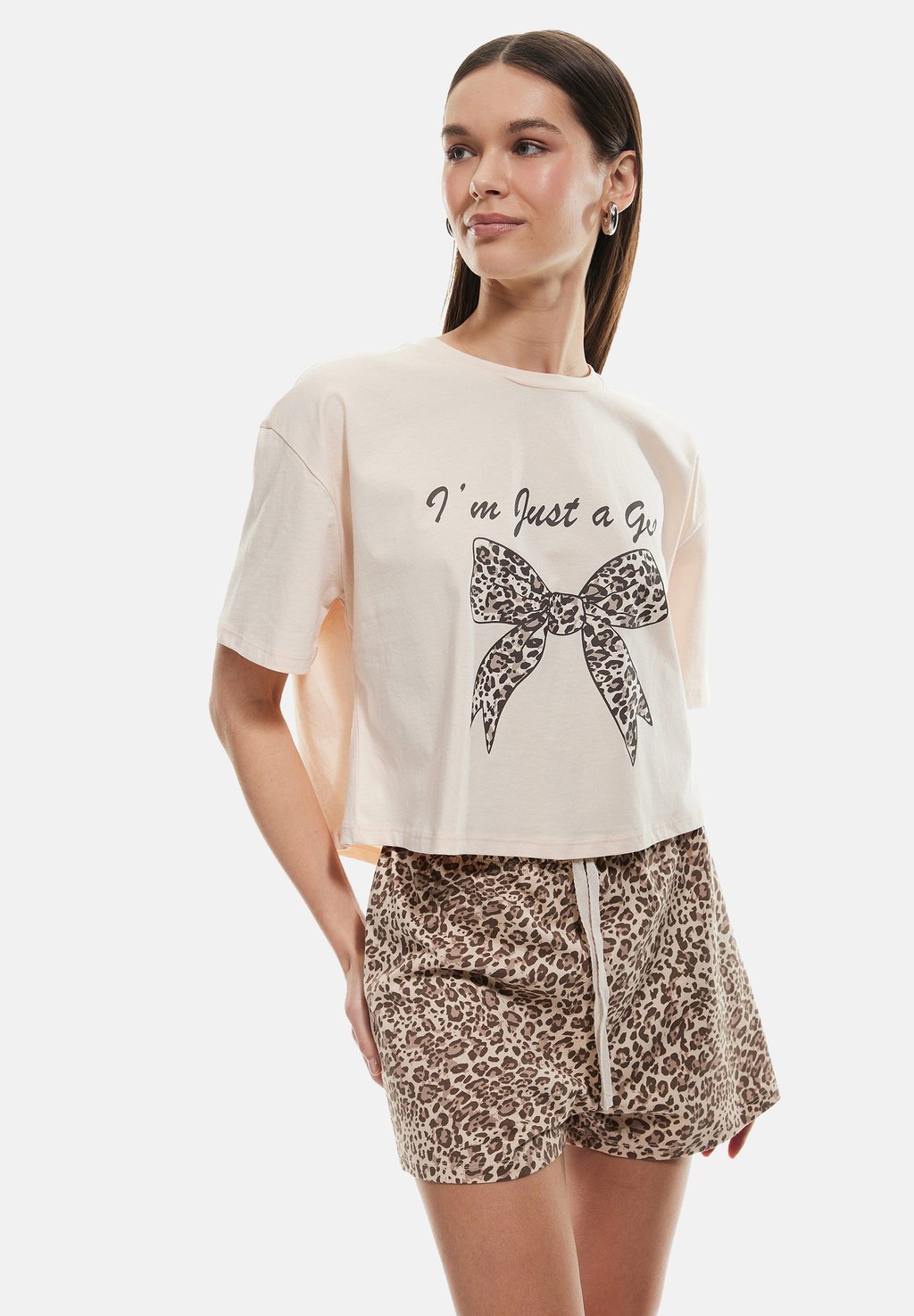 

Пижамный комплект LEOPARD PRINTED SET - Pyjamas Koton, коричневый