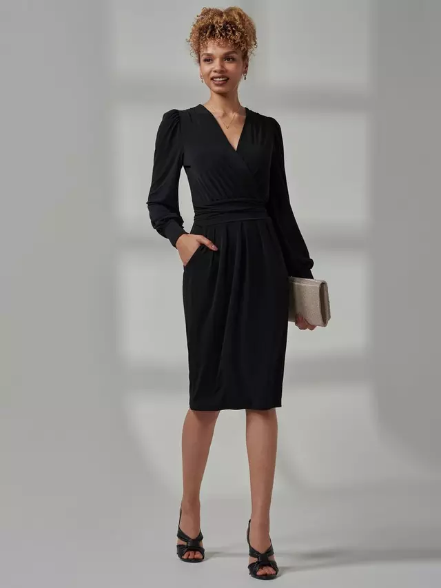 

Платье Jolie Moi Kinslee Long Sleeve Pegged, черный