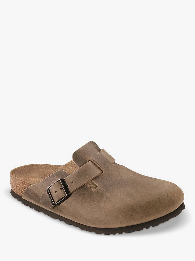 Бостонские промасленные сандалии из нубука Birkenstock, цвет Tabacco Brown — фото 2
