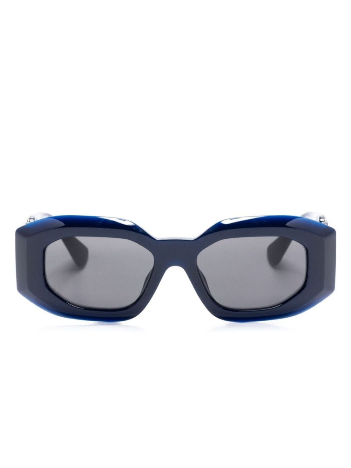 

Versace Eyewear солнцезащитные очки Medusa Biggie в геометричной оправе, синий